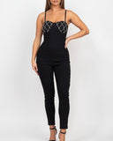 HANNAH RHINESTONE JUMPSUIT